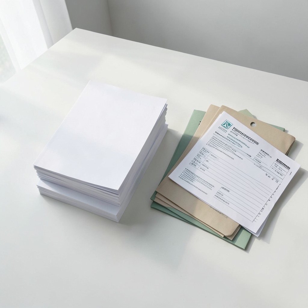Hospital supply paperwork beside private pharmacy order forms