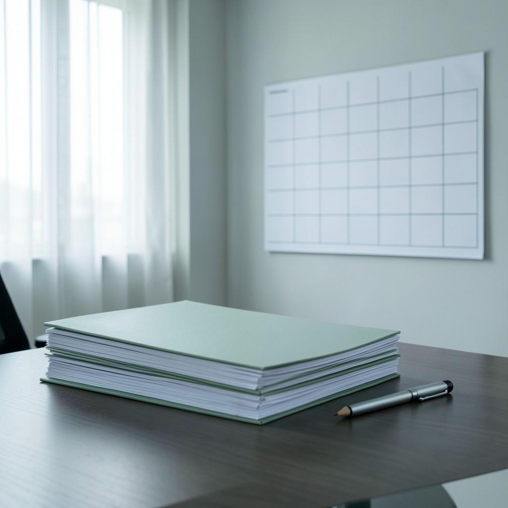Calendar and tender documents used for pharmacy supply timing assessment